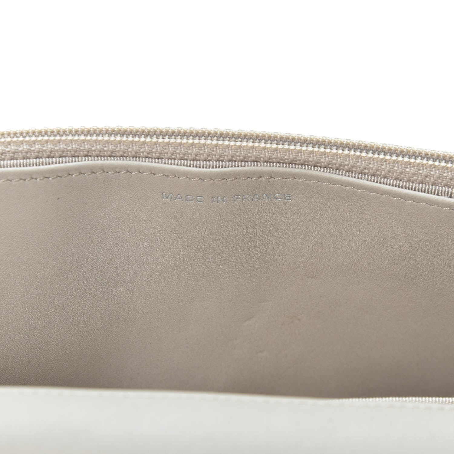 Chanel Calfskin Double Stitch Hamptons Wallet On Chain WOC Grey 8 of 10