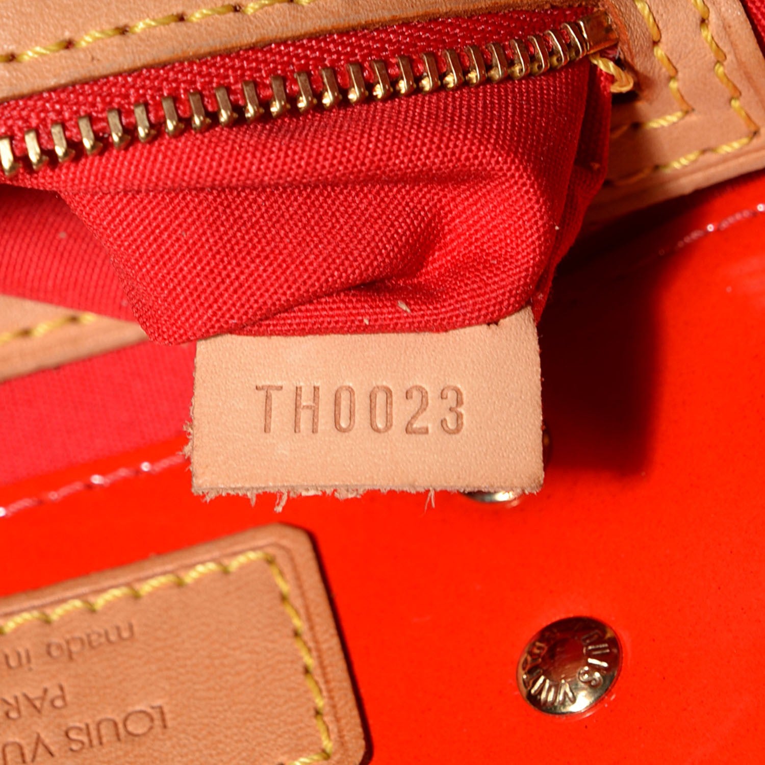 Louis Vuitton Vernis Reade PM Rouge 7 of 7