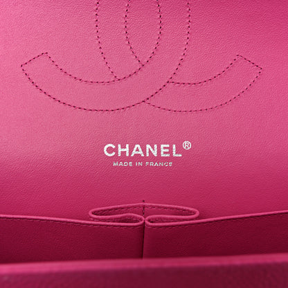 Chanel Iridescent Caviar Quilted Jumbo Double Flap Pink 10 of 19
