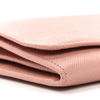 Prada Saffiano Wallet on Chain Pink 8 of 9