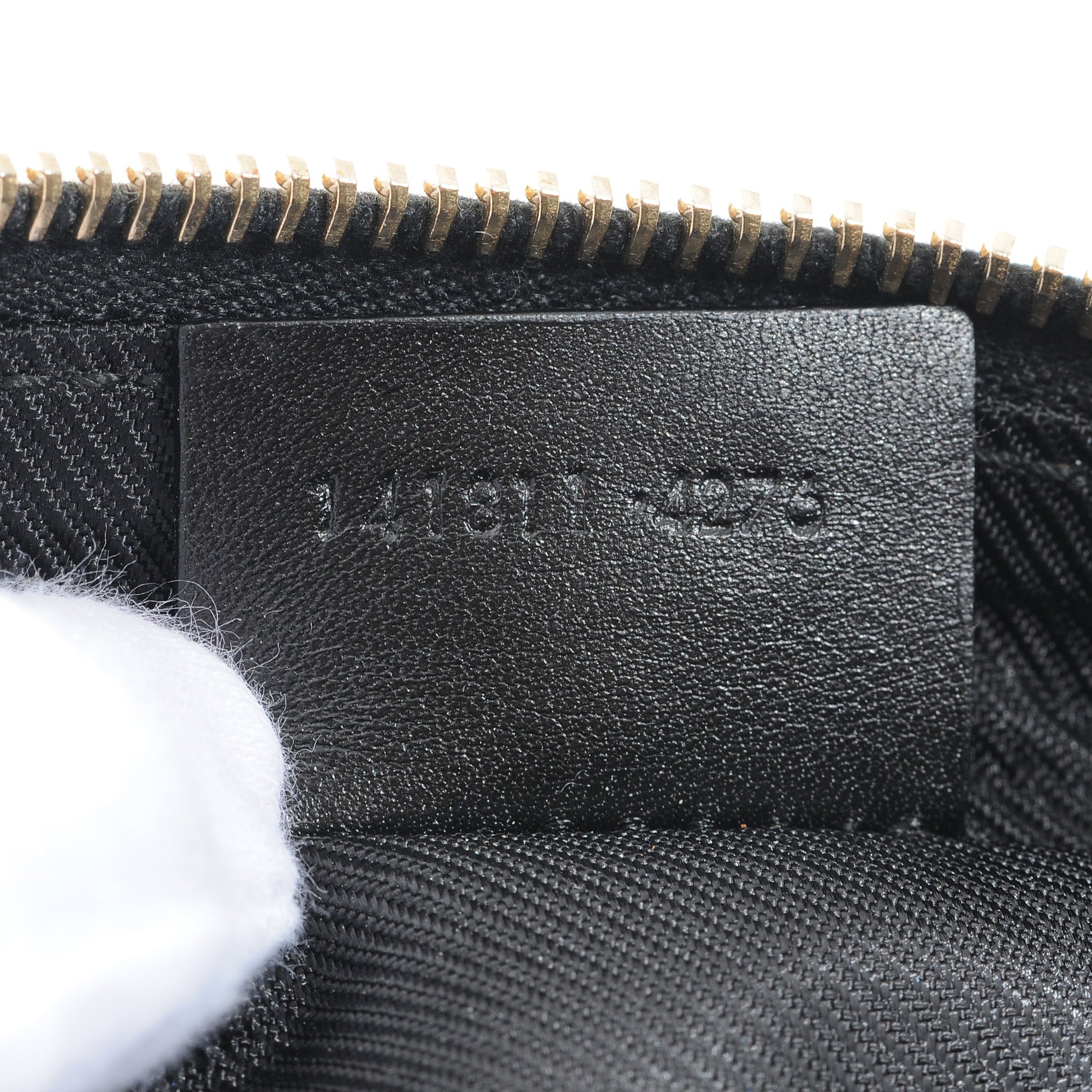 Gucci Guccissima Small Cosmetic Case Black 5 of 6