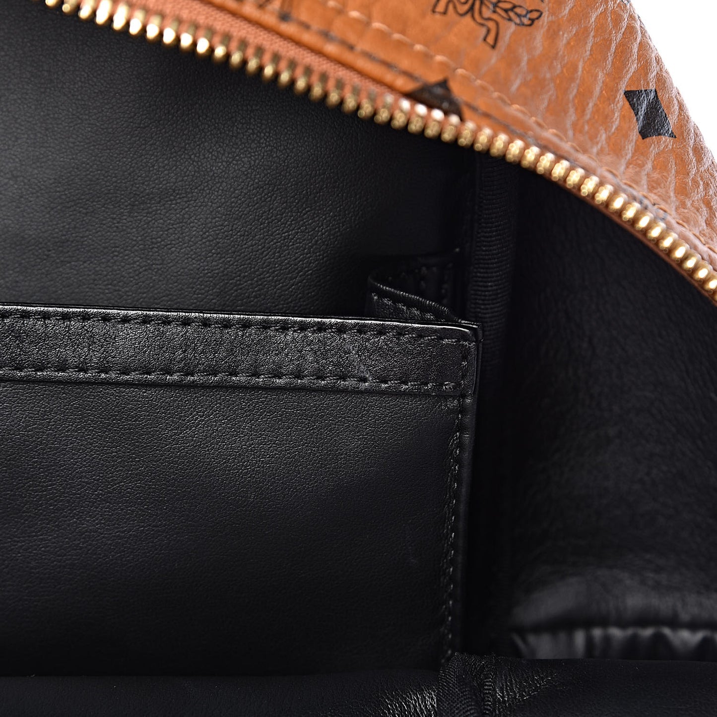 Visetos Medium Side Studs Stark Backpack Cognac