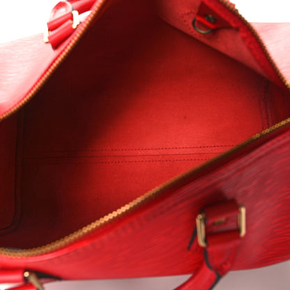 Louis Vuitton Epi Speedy 30 Castillan Red 5 of 11