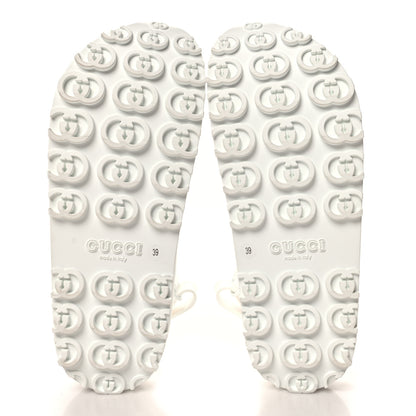 Gucci Soft Rubber Horsebit Touch Womens Strapped Sandals 39 Great White 6 of 9