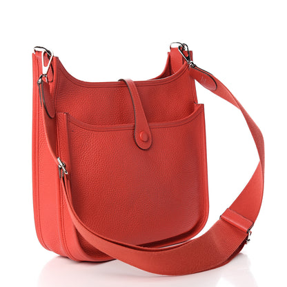 Hermes Taurillon Clemence Evelyne III PM Bougainvillea 2 of 17