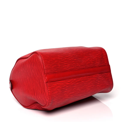 Louis Vuitton Epi Speedy 25 Castillan Red 4 of 13