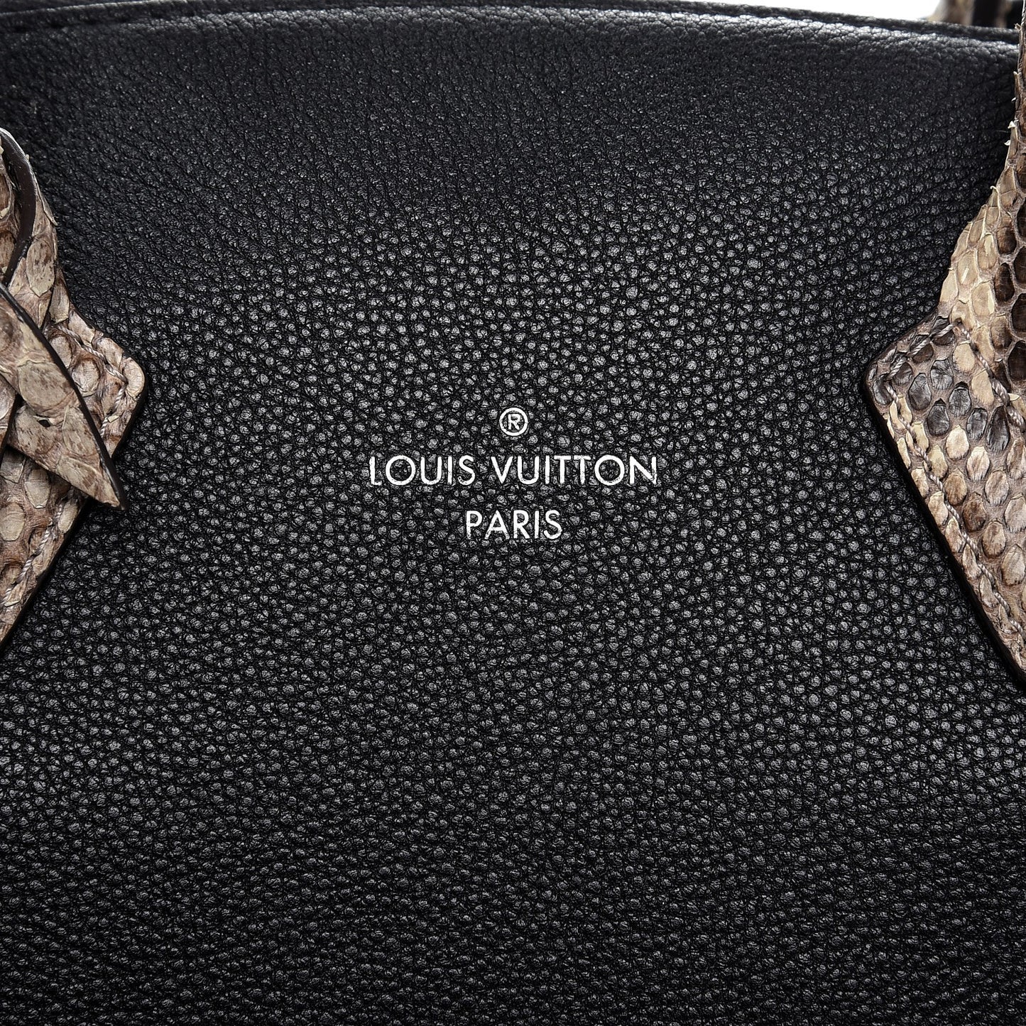 Veau Cachemire Python Soft Lockit MM Black