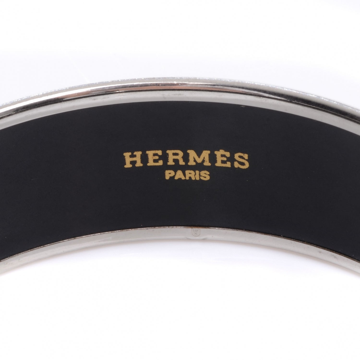 Hermes Enamel Printed Couvertures et Tenues de Jour Wide Bracelet 65 Pink 3 of 4