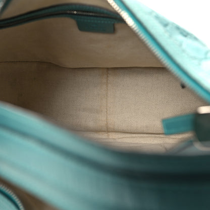 Gucci Metallic Guccissima Medium GG Twins Hobo Teal 5 of 12