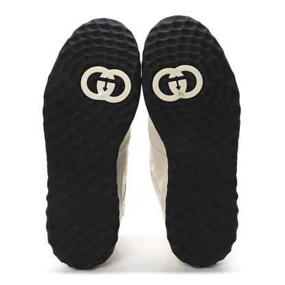 Gucci Canvas Calfskin Mens Mac80 Sneakers 8.5 Natural Black 6 of 10