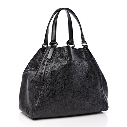 Gucci Pebbled Calfskin Medium Soho Shoulder Bag Black 3 of 11