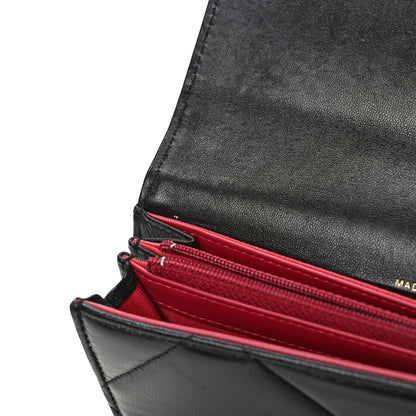 Chanel Lambskin Quilted Chanel 19 Flap Wallet Black 11 of 11