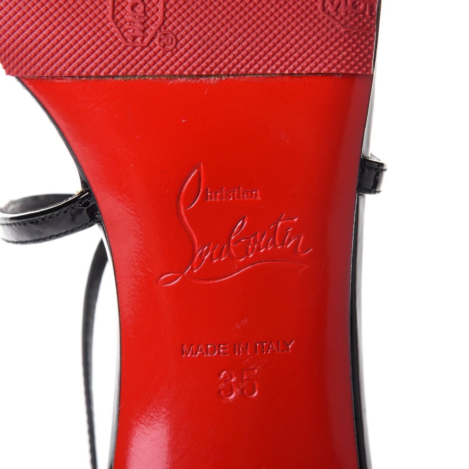 Christian Louboutin Patent Gwynitta 70 Sandals 35 Black 8 of 10