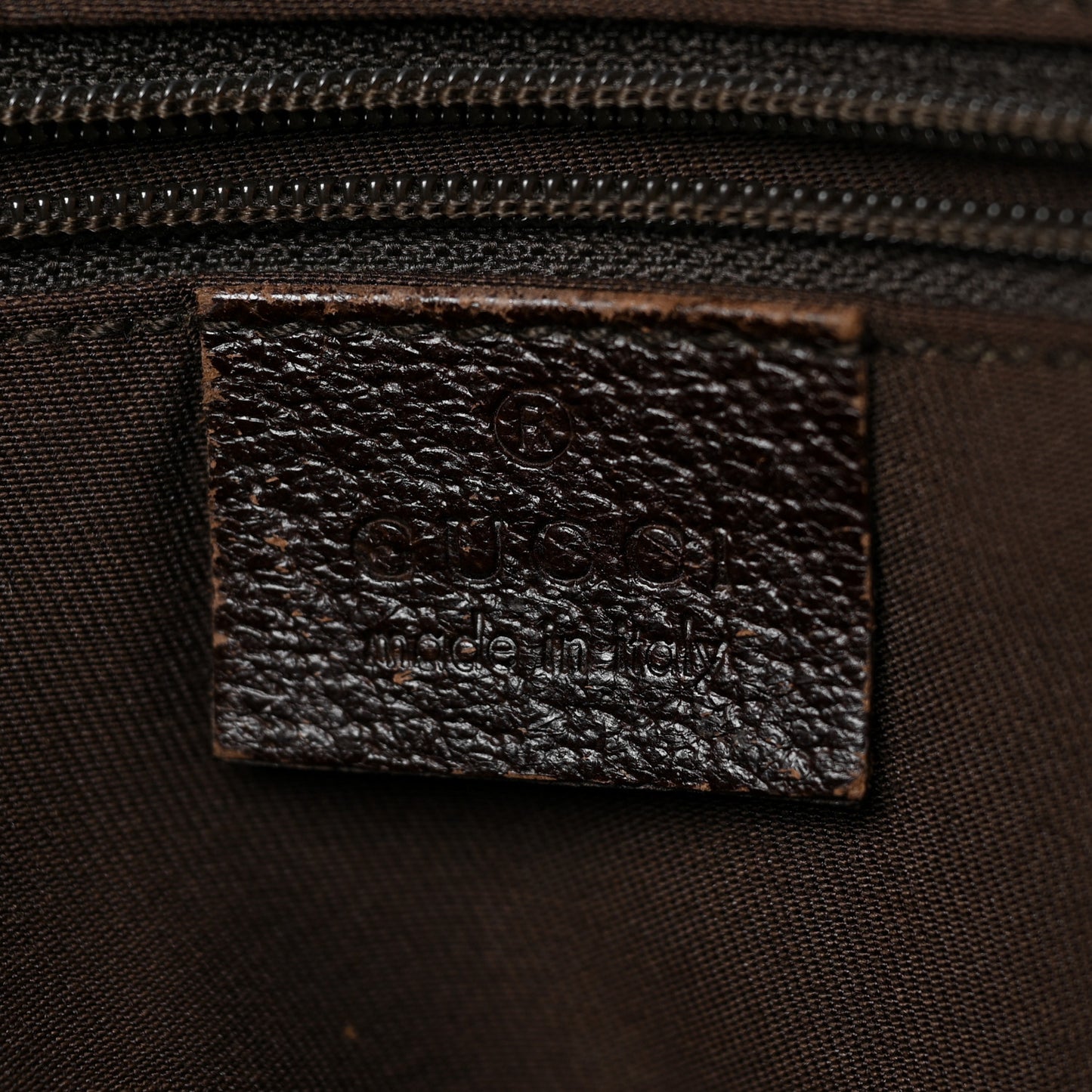Monogram Medium Abbey Tote Dark Brown