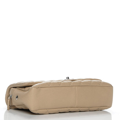 Chanel Caviar Quilted Jumbo Easy Flap Beige 4 of 9
