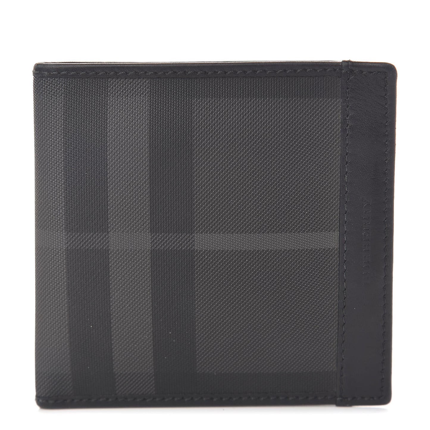 Smoked Check Bi-Fold Wallet Black