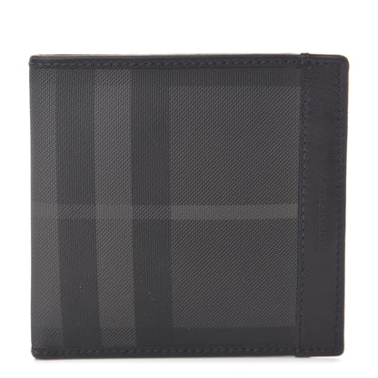 Burberry Smoked Check Bi-Fold Wallet Black 1 of 7