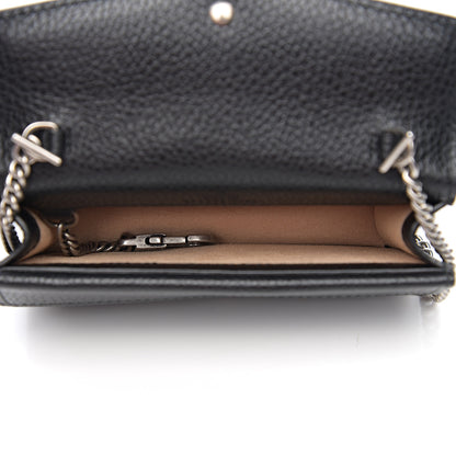 Gucci Calfskin Super Mini Dionysus Shoulder Bag Black 4 of 8