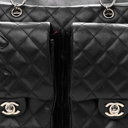 Chanel Calfskin Quilted Large Cambon Multipocket Reporter Black 8 of 11