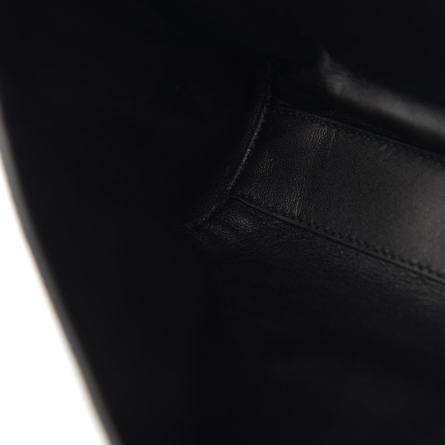 Smooth Calfskin Suede Medium Reversible Monogram Kate Satchel Black