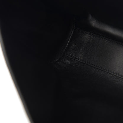 Saint Laurent Smooth Calfskin Suede Medium Reversible Monogram Kate Satchel Black 11 of 19