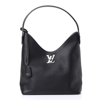 Louis Vuitton Calfskin Lockme Hobo Black 1 of 4
