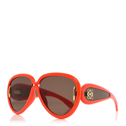 Loewe Acetate Pilot Mask sunglasses LW40132I Red 1 of 7