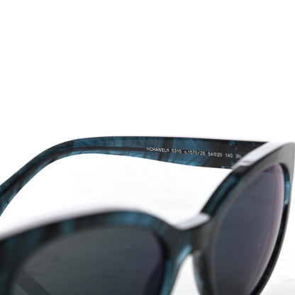 Chanel Acetate Pantos Signature CC Sunglasses 5315 Blue 5 of 8