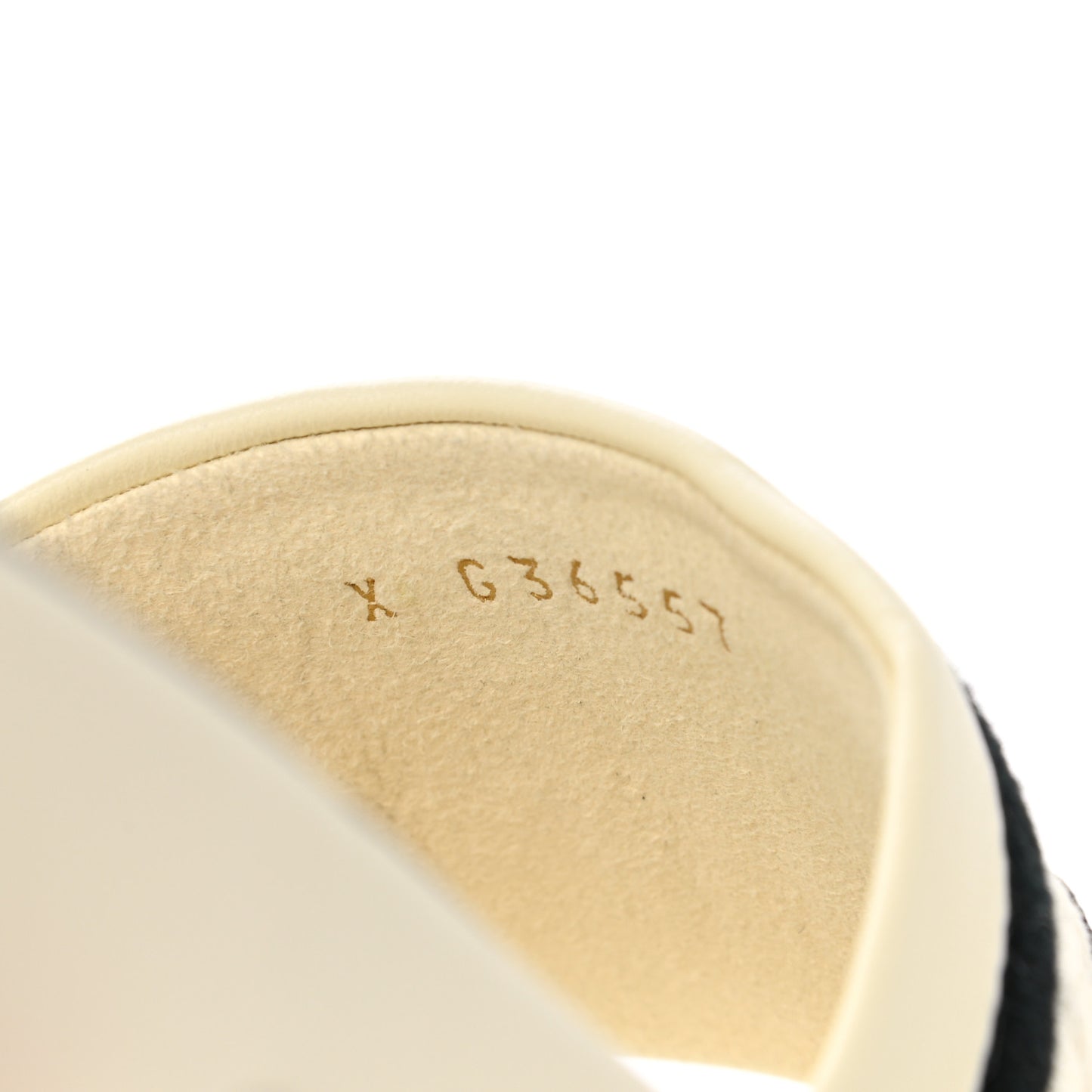 Lambskin Embroidered Logo Mules 35 Ivory Black