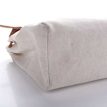 Hermes Toile Vache Hunter Herbag Cabas MM Natural 17 of 19