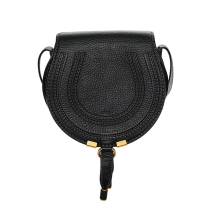 Chloe Calfskin Mini Marcie Round Crossbody Bag Black 1 of 7