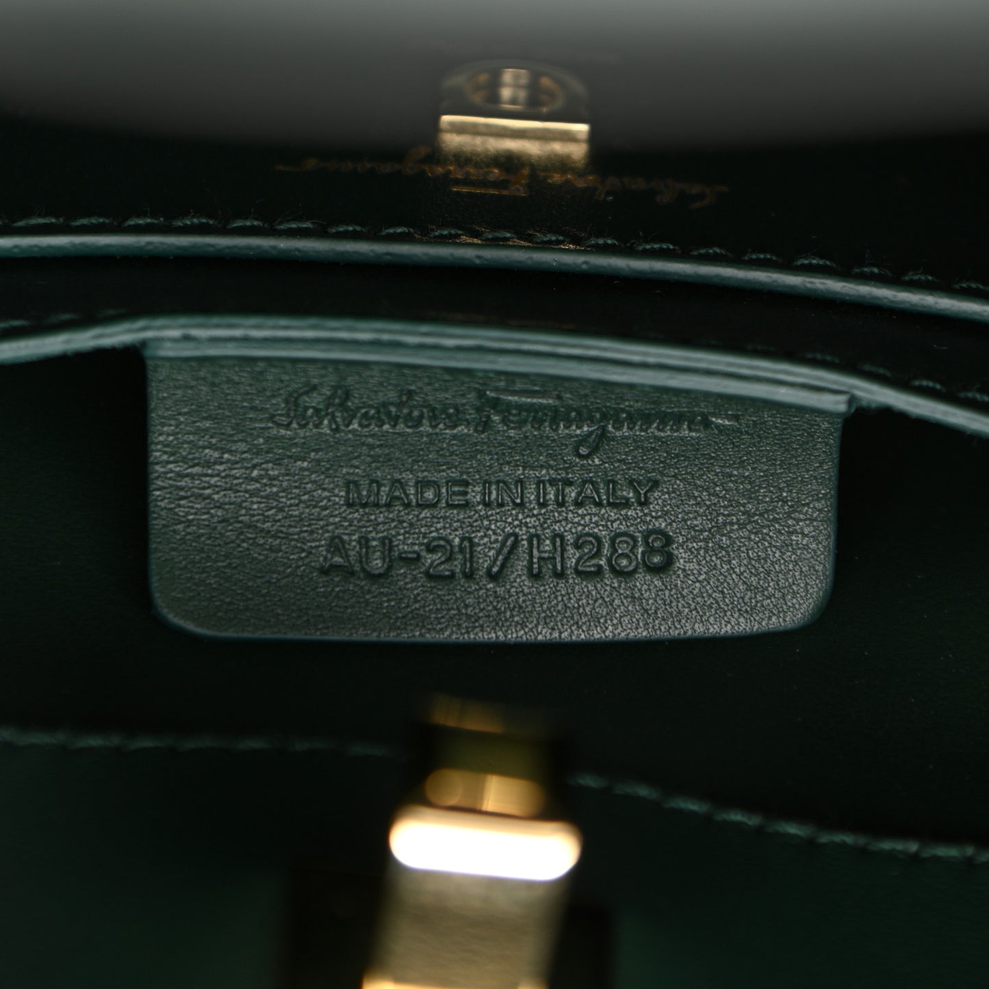 Calfskin Small Studio Box Bag Dark Green