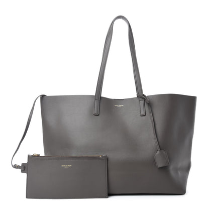 Saint Laurent Calfskin Large Shopping Tote Dark Grey 1 of 7