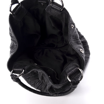 Miu Miu Nappa Matelasse Tote Black 5 of 9