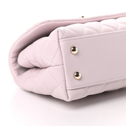 Chanel Caviar Quilted Mini Coco Handle Flap Lilas Lilac 9 of 11