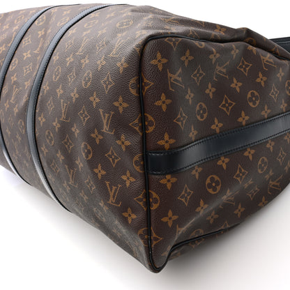 Louis Vuitton Monogram Macassar Keepall Bandouliere 55 9 of 9