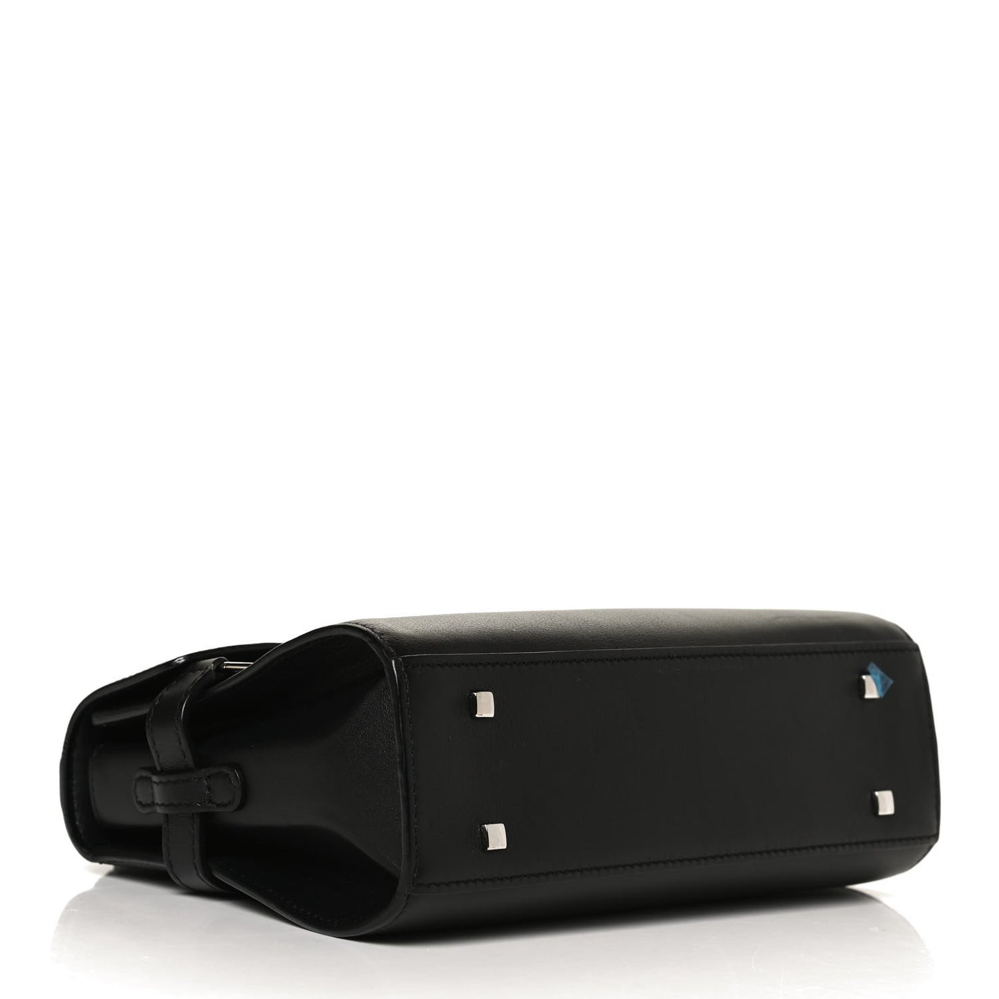 Smooth Calfskin Mini Tempete Satchel Black