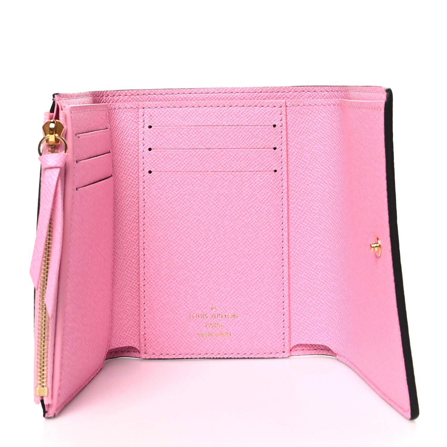 Louis Vuitton Monogram 2022 Christmas Animation Paris Victorine Wallet Pink 5 of 8