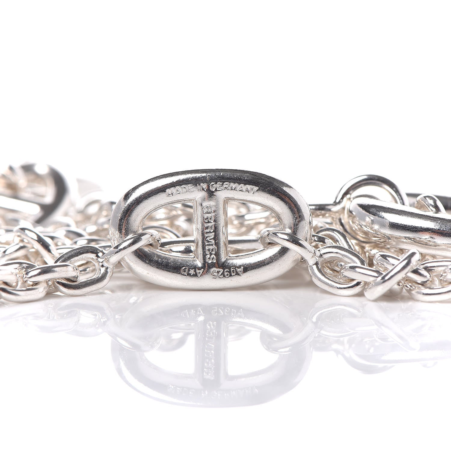 Hermes Sterling Silver Farandole Necklace 160 4 of 5