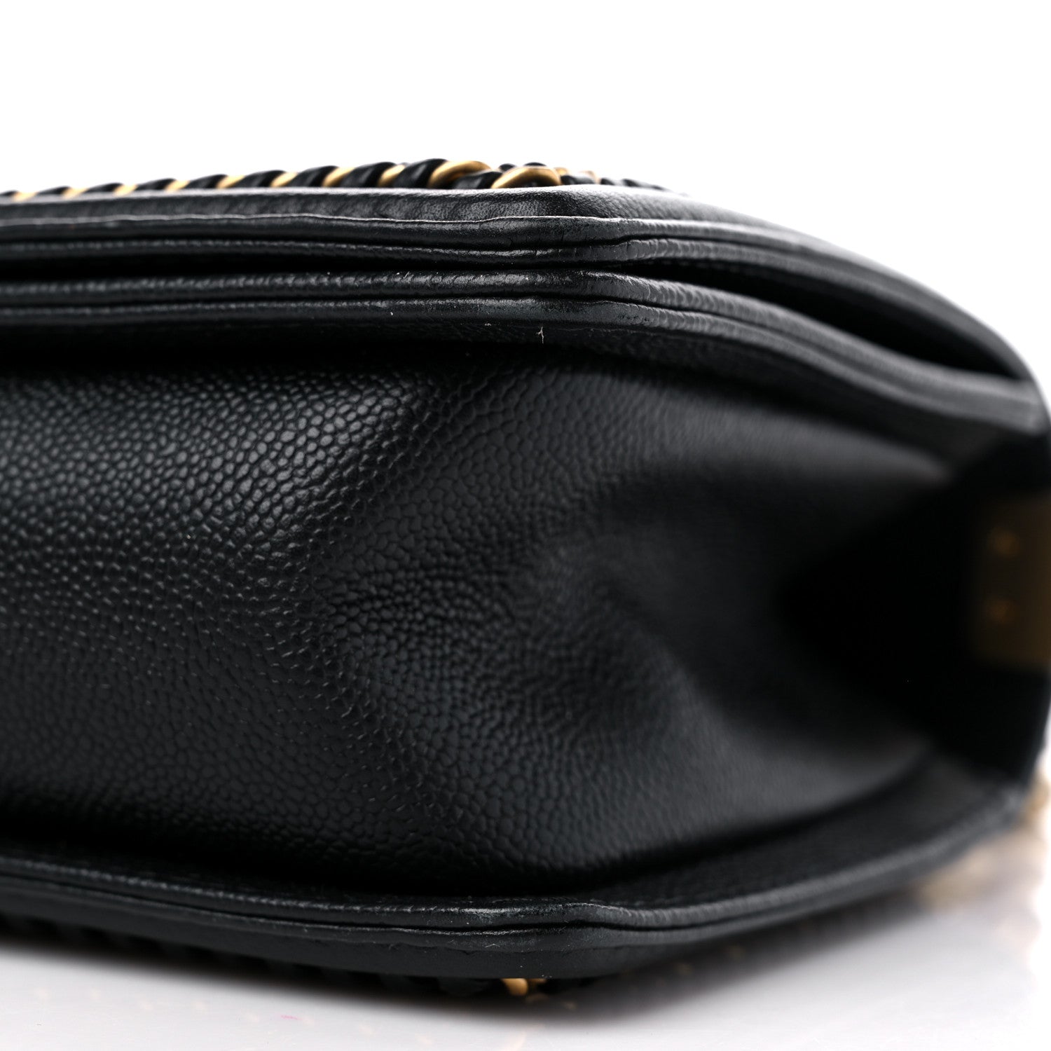 Chanel Caviar Quilted Medium Chain Around Boy Flap Black 9 of 10