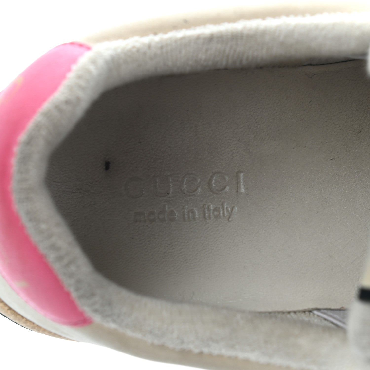 Gucci GG Monogram Calfskin Web Womens Screener Sneakers 35 New Sand Dusty Milk Pink 6 of 22