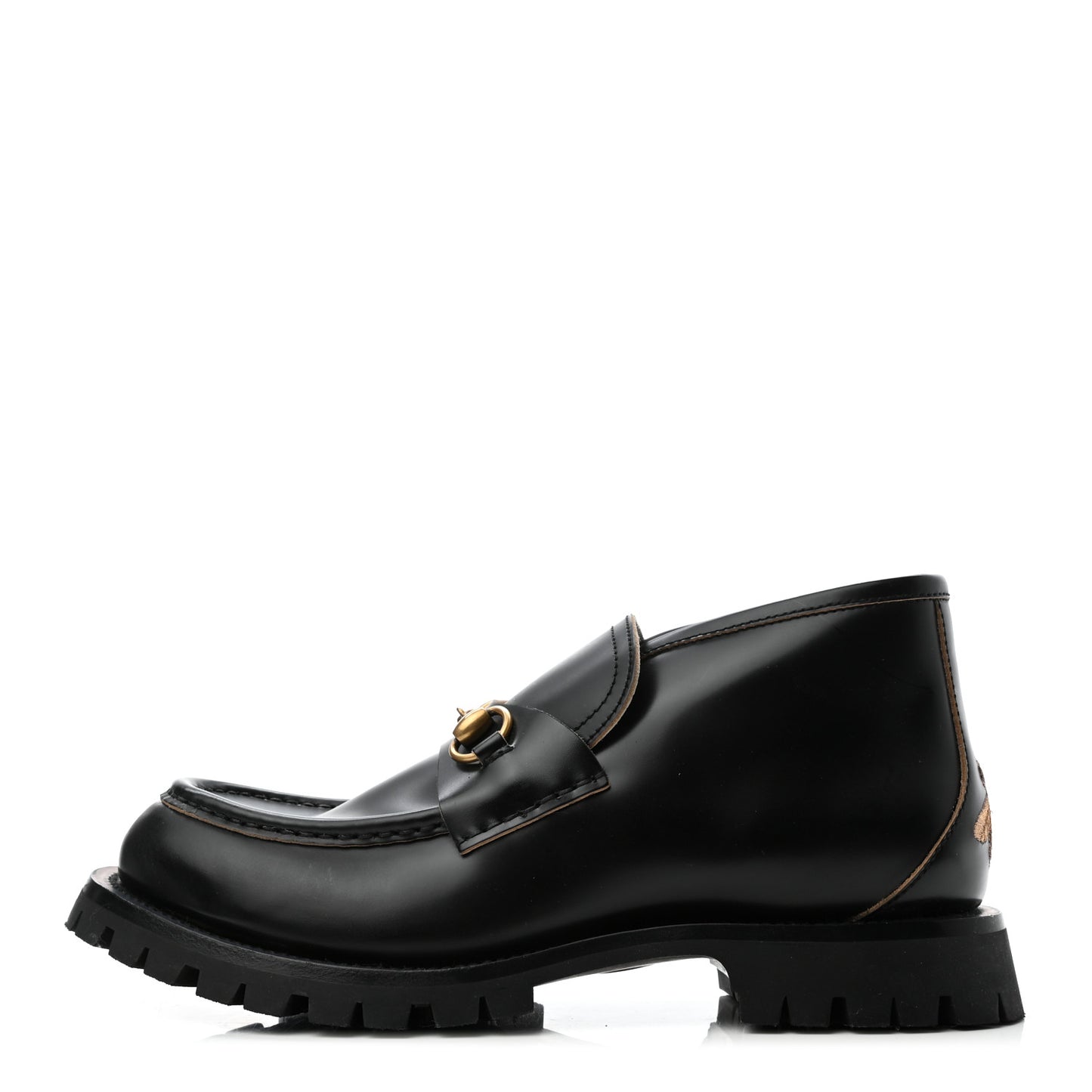 Cordovan Lux Mens Harald Horsebit Ankle Boots 9 Black