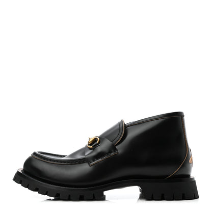 Gucci Cordovan Lux Mens Harald Horsebit Ankle Boots 9 Black 1 of 8