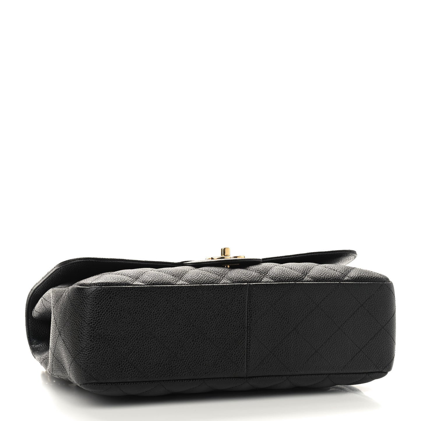 Caviar Quilted Jumbo Single Flap Black