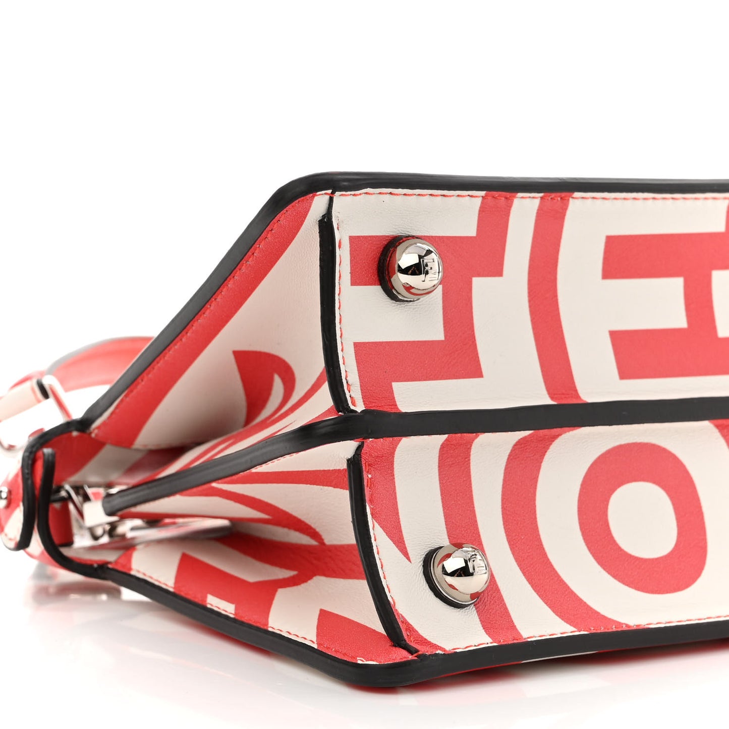 X MARC JACOBS Nappa Lunar New Year Petite Peekaboo I SEE U Satchel Glow Coral White