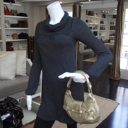 Jimmy Choo Leather Tulita Hobo Gold 2 of 10