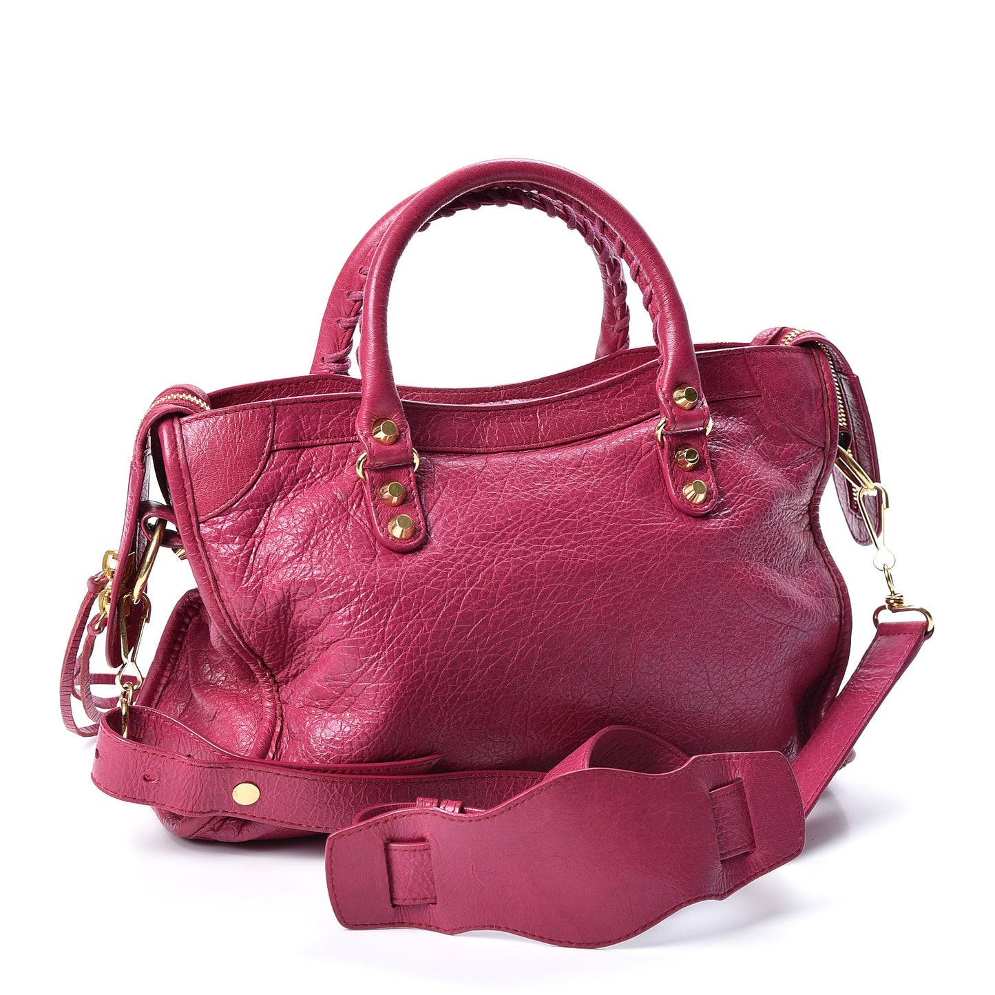 Agneau Classic Gold Hardware S City Rose Dahlia