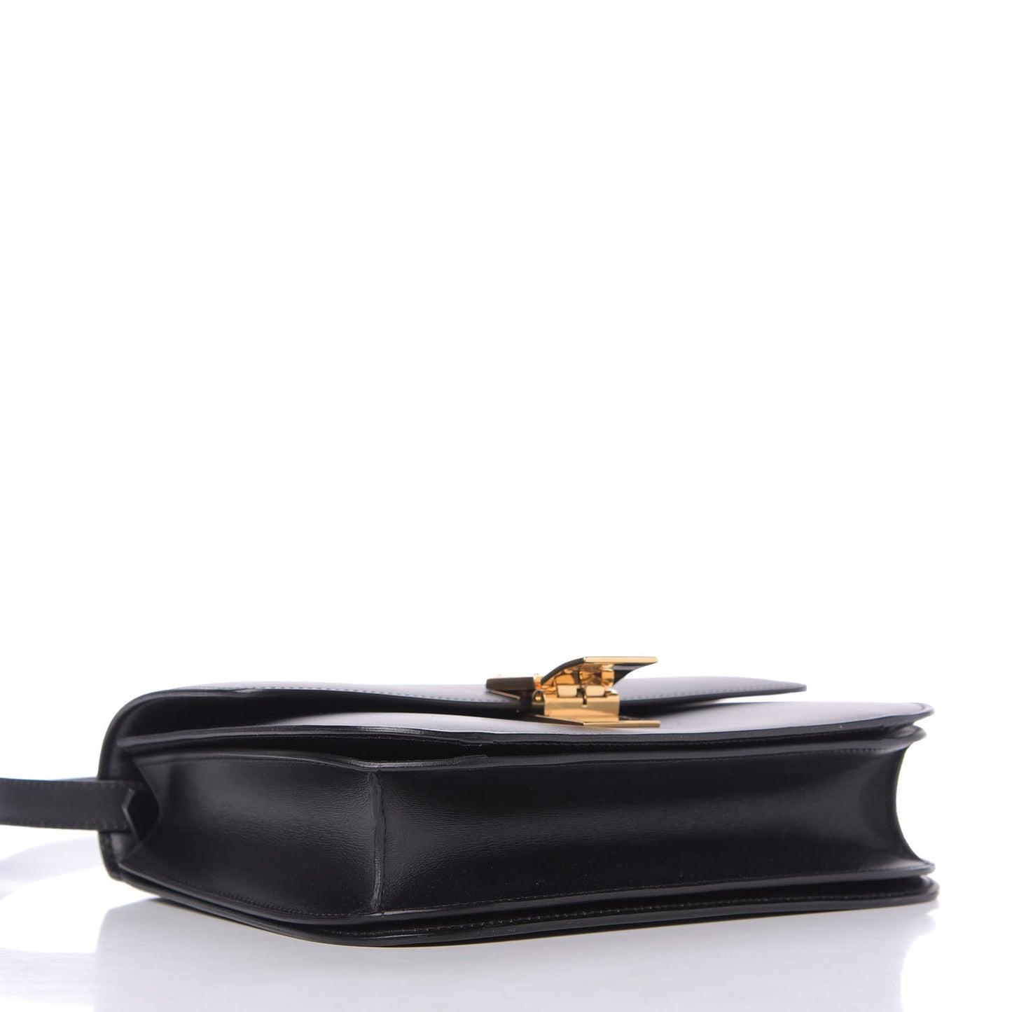 Box Calfskin Medium Classic Box Flap Bag Black