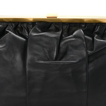Mansur Gavriel Lambskin Wave Frame Clutch Black 7 of 9