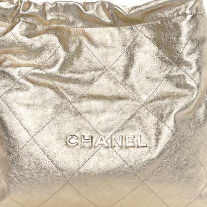 Chanel Metallic Calfskin Quilted Chanel 22 Golden 9 of 11